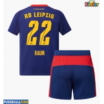 RB Leipzig David Raum #22 Auswärts Trikotsatz Kinder 2025-26 Kurzarm (+ Kurze Hosen)